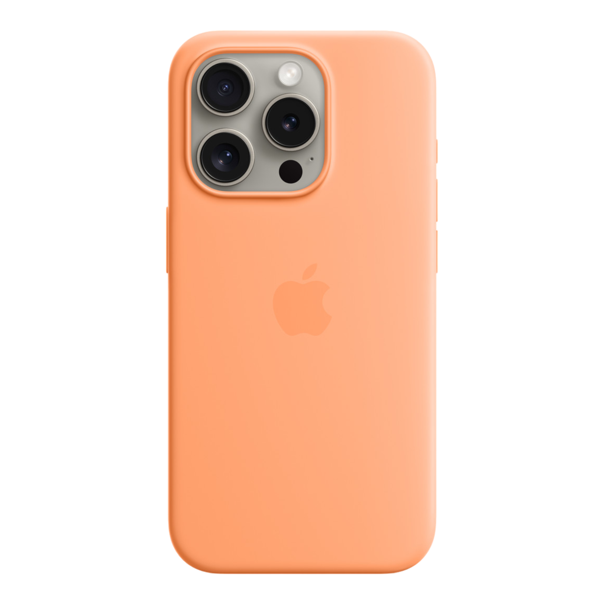 iPhone 15 Pro Silicone Case with MagSafe - Orange Sorbet - alAsil